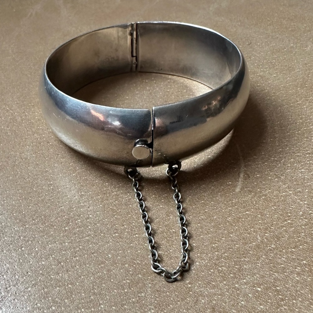 Vintage Silver Bracelet with Chain